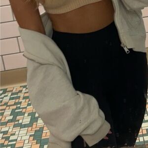 Target Cream Crop Top